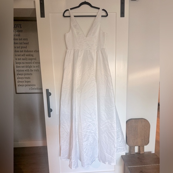 Blissfully Beloved Ivory Backless A-Line Bow Maxi Dress - Picture 6 of 10